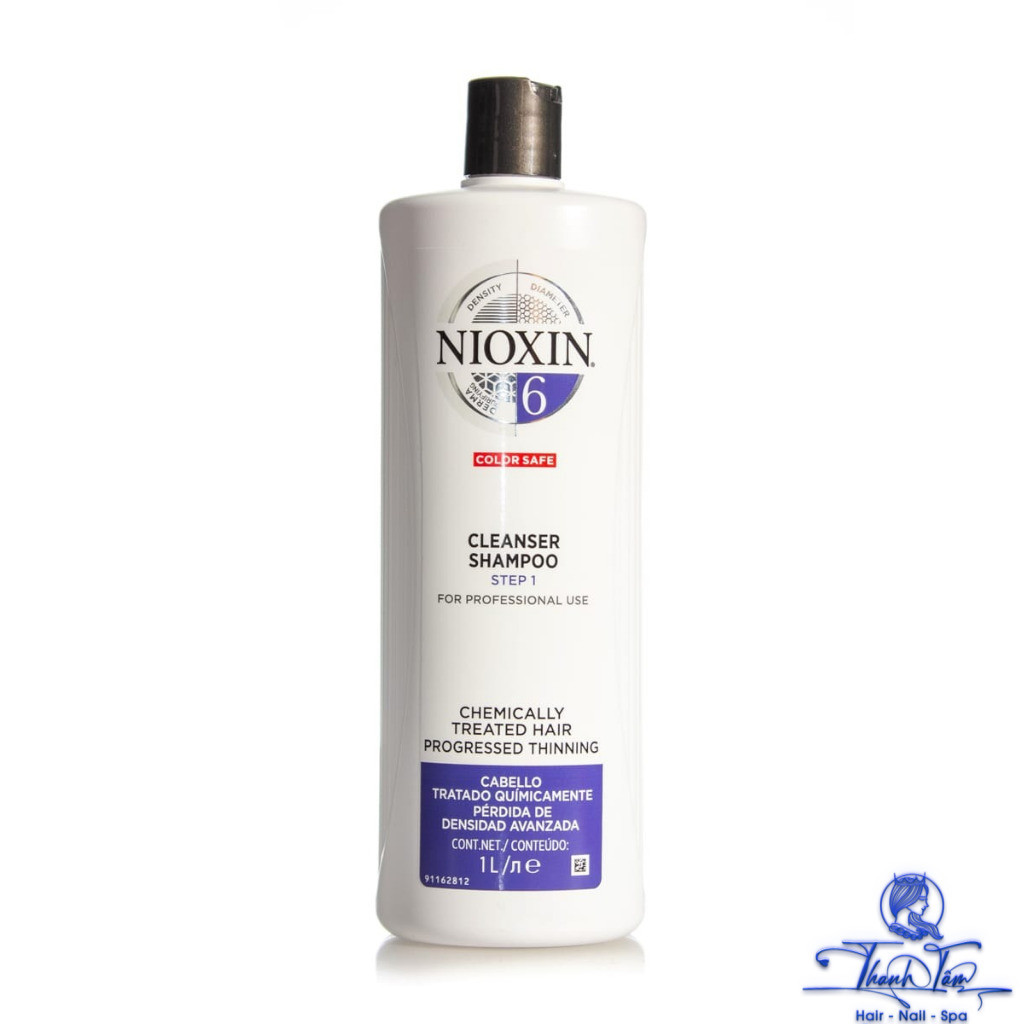 [ NK ] Dầu gội chống rụng tóc Nioxin System 6 Shampoo 1000ml ( New 2024)