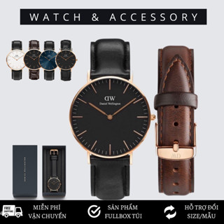 [Tặng Kèm Hộp Nơ] Đồng Hồ Nam Nữ  Classic Sheffield Rose Gold Black 36mm & 40mm D_W Chính Hãng