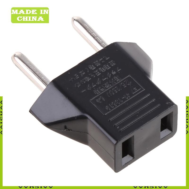Aa US Nữ Sang EU Cắm Adapter AC Chuyển Đổi Mỹ Sang EU Euro Châu Âu Du Lịch