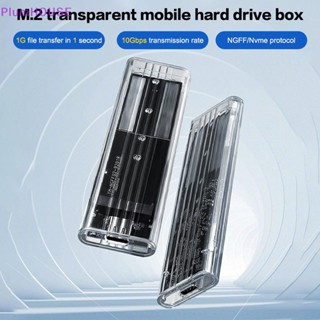 Plumhouse M.2 NVME PCIe NGFF SATA Protocol Case Clear USB Type C 10Gbps PCI-E Hộp đựng ổ cứng gắn ngoài trong suốt cho điện thoại máy tính xách tay VN