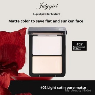 Phấn highlighter mờ July Girl, phấn mờ đôi, phấn highlighter mờ Julygirl, phấn mờ đôi, phấn highlight sáng, phấn bóng mũi, phấn bóng, trang điểm khuôn mặt GD2H