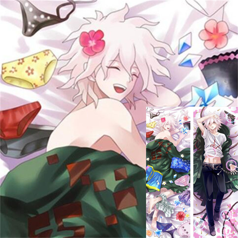 Anime Danganronpa Ouma Kokichi Cosplay Naegi Makoto Gối Nhà Chăn Ga Gối