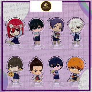 (3cm) Standee in hình BLUE LOCK Tiền đạo số 1 ver HOA anime chibi Mica trong acrylic quà tặng dễ thương_ĐH