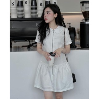 ☘️dam094-váy trắng nhũ đuôi cá cổ sen 🌺