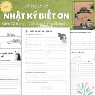 🌈Sổ tay Nhật ký biết ơn - Gratitude Journal - Sổ tay kế hoạch cuộc đời, phát triển bản thân
