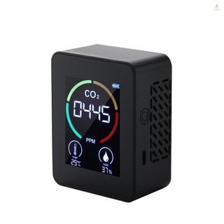 Máy kiểm tra nồng độ co2 lcd 2,8 inch máy dò carbon dioxide mini máy đo độ ẩm & nhiệt độ màn hình chất lượng không khí pin lithium 1200mah máy đo co2