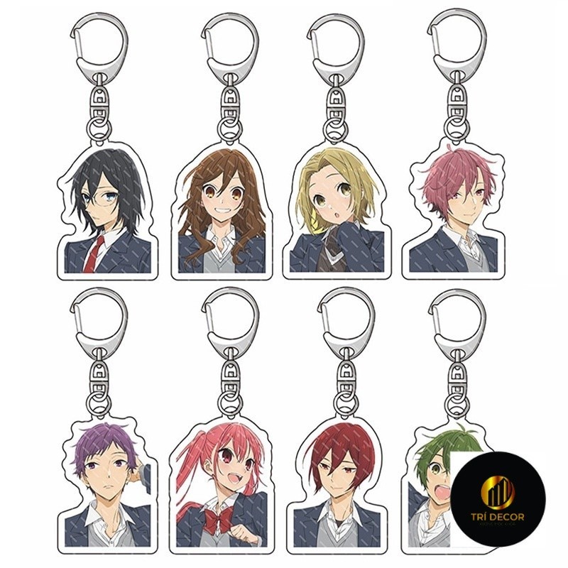 Móc khoá Horimiya nhân vật Miyamura Izumi Hori Kyoko Yoshikawa Yuki Trang trí túi xách balo dễ thươn