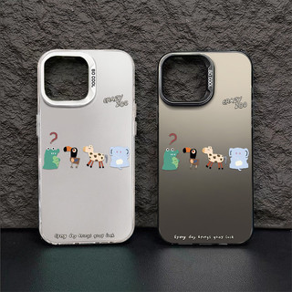 Ốp Điện Thoại Graffiti Động Vật Vẽ Tay Tương Thích Cho IPhone 15 14 11 12 13 Pro Max XR X XS Max 7 / 8 Plus Se2020 Vỏ Điện Thoại Silicon Lỗ Lớn