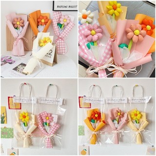 Bó hoa nhân tạo sáng tạo Hoa thủ công giả dễ thương Ngày lễ tình nhân Quà tặng bó hoa ngày của mẹ