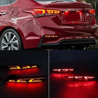 Cho Accent 2017-2019 LED Cản Sau Phanh Đèn Sương Mù
