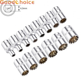 Socket Wrench Hand Tool Socket Bit 12 Point Han Tool Torx Bit 1/4\" Square Drive