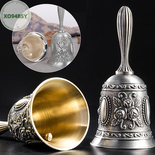Xo94bsy Retro Metalen Tone Chuông cầm tay Thủ công Bruiloft Decoratie Chuông báo động VN