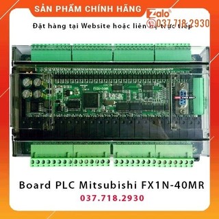 Board PLC FX1N-40MR có vỏ lắp Din rail 35mm, Board PLC Mitsubishi FX1N