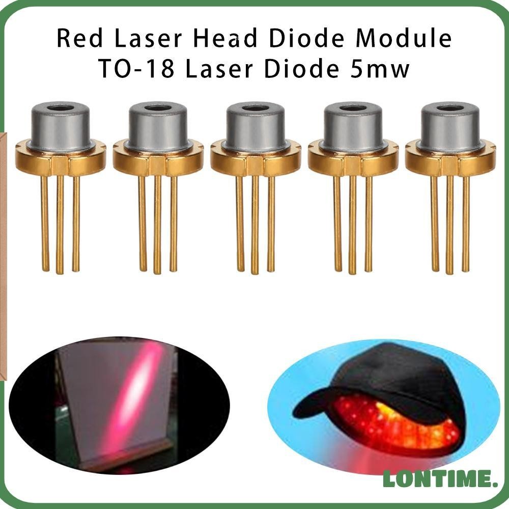 Lontime 1 / 2 / 5 / 10 Đầu Laser Đỏ Chất Lượng Cao DIY Lab 650nm 2.2V TO-18 Diode Laser