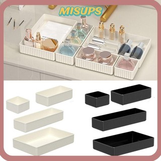 Hộp lưu trữ ngăn kéo MISUPS, Hộp lưu trữ trang điểm chống bụi PET, Hộp đựng ngăn kéo đa chức năng Hộp sắp xếp chia mỹ phẩm