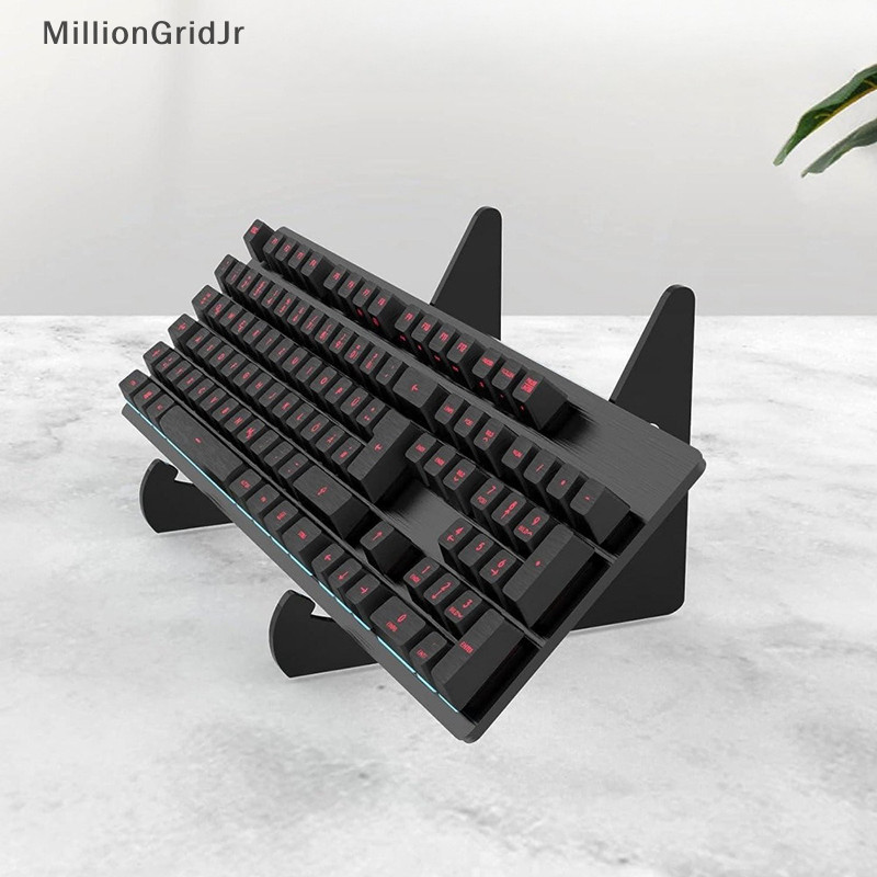 Mlg Bàn Phím Hiển Thị Chân Đế Ổn Định Acrylic Trong Suốt Một Lớp Cho Máy Tính Bàn Phím Cơ Lưu Trữ Giá Đỡ Hỗ Trợ Trò Chơi PC JR