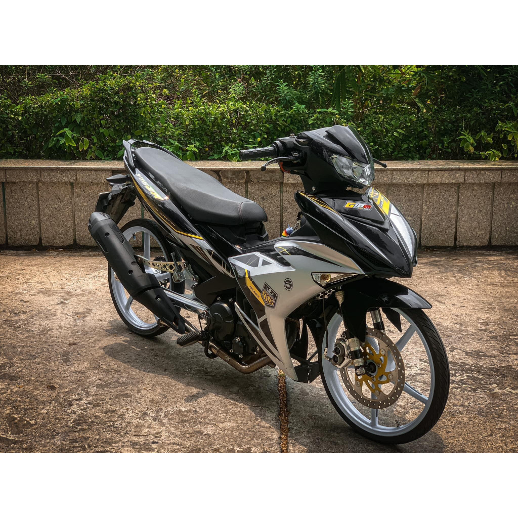 Tem rời Exciter 150 bạc đen vàng mẫu y15zr , tem y15zr 3 lớp không phai màu bảo hành màu tem trọn đò