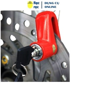 Ổ khóa chống trộm xe máy, xe đạp, khóa thắng đĩa xe - cốt thép không gỉ - chống cắt