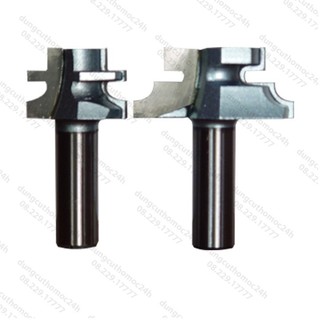 BỘ 2 MŨI SOI GỖ - MŨI PHAY GỖ GHÉP VÁN NAN TRẦN CAO CẤP 