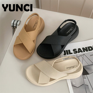 YUNCI  dép cross sục nữ 2024 HOTSALE Giày slip-on Phong cách thể thao Đa dụng Đàn hồi tốt Bảnh bao Tinh tế FDL24405MC 20Z240516