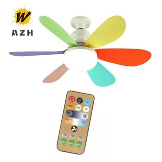 Quạt trần LED điều khiển từ xa Quạt trần E27 Base Quạt trần im lặng
