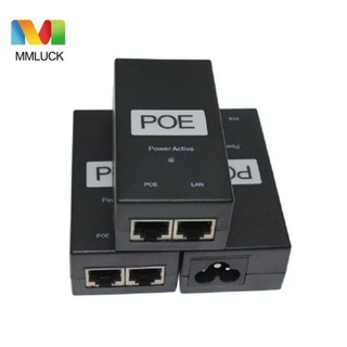 Kim phun nguồn MMLUCK POE, Bộ nguồn POE tương thích 24V / 48V 0.5A, Bộ nguồn thụ động IEEE802.3af / ở đầu ra 48V 0.5A Bộ chuyển đổi Ethernet POE 100Mbps