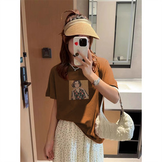 2024 Mới 100% Cotton Unisex Áo Thun Nữ Tay Ngắn Rời Plus Size 5XL Nữ Tee Baggy Nam Nữ Baggy Cổ Tròn Áo