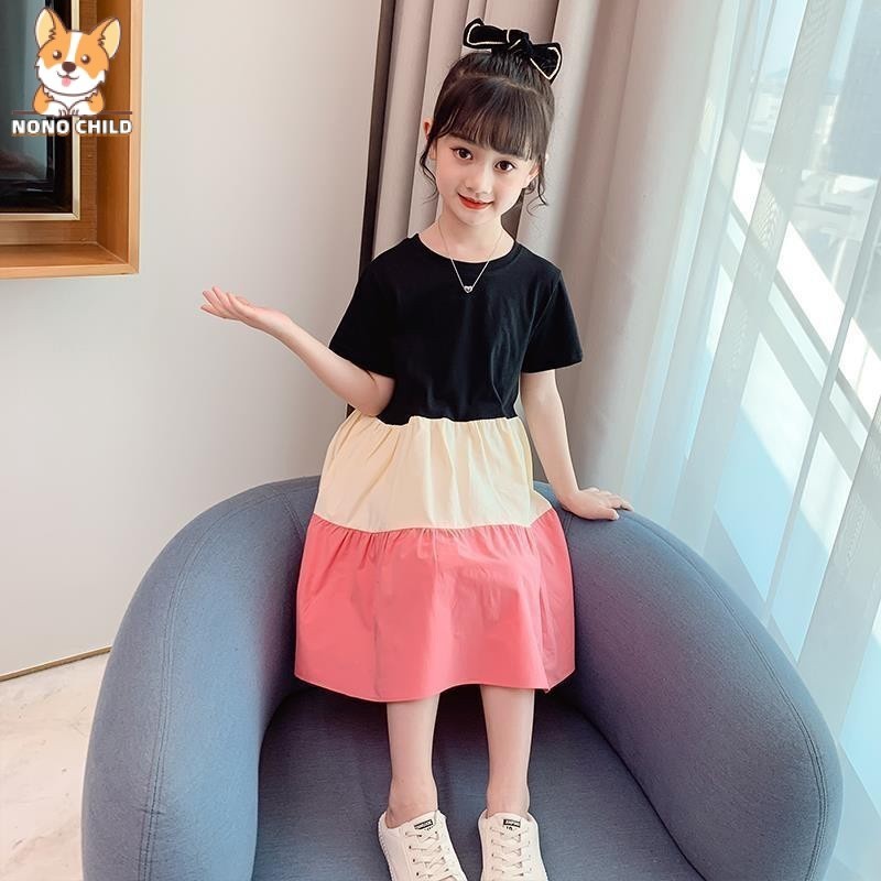 NONO Children's Fashion High Quality Korean Dress for Kids Girl Casual Clothes 3 To 4 To 5 To 6 To 7