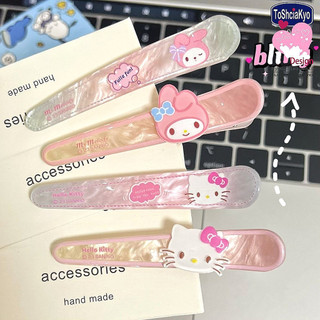 Kẹp tóc sanrio sáng instagram cho trẻ em dễ thương mèo kitty nổ bên mỏ vịt kẹp cho phụ kiện tóc