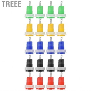 Treee Binding Post Insulated Safe 4 Set Banana Socket Brass for Speaker Testing