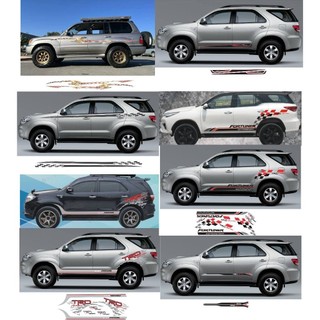 Tổng hợp tem toyota fortuner, tem dán sườn xe ô tô 7 chỗ tem xe thể thao các đời xe fortuner, innova, tem xe giá rẻ VIP