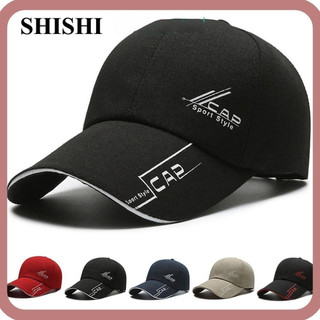 Mũ chống nắng SHISHINISIPS, mũ bóng chày đa chức năng màu trơn, mũ bóng chày vành dài có thể điều chỉnh mùa xuân hè