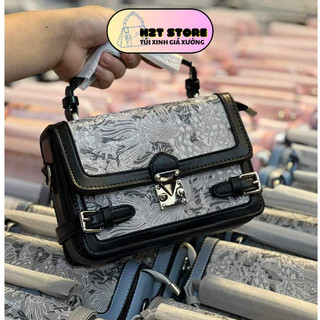 Túi Xách Nữ Đẹp Đeo Vai Đeo Chéo PT125660 Thời Trang Cao Cấp Với 2 Lớp Da Nhiều Ngăn Họa Tiết Thêu