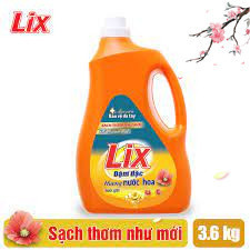 Nước giặt Lix hương nước hoa 3.6kg/can