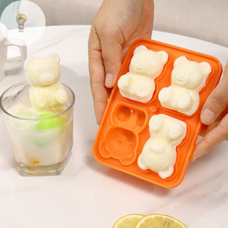 Mod 4 Lưới Gấu Khuôn Làm Đá 3D Gấu Silicon Đá Khay DIY Đá Bóng Nước ép Sữa Máy Làm Đá Để Làm Lạnh Đồ Uống Dụng Cụ Nhà Bếp Trang Trí Cốc VN