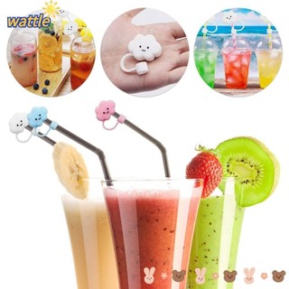 Wattle 3 Mũ Chống Bụi Uống, Phích Cắm Ống Hút Chống Bụi Đám Mây Dễ Thương, Đồ Uống 10 Mm Chống Bắn Ống Hút Đầu Bao