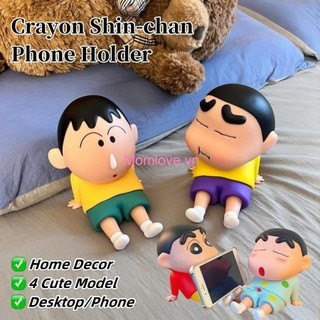 Crayon Shin-chan Để Bàn Trang Trí 12cm Anime Lười Xe Giá Đỡ Điện Thoại Handmade Mô Hình Búp Bê Hợp Thời Trang Chơi Thủ Công Quà Tặng