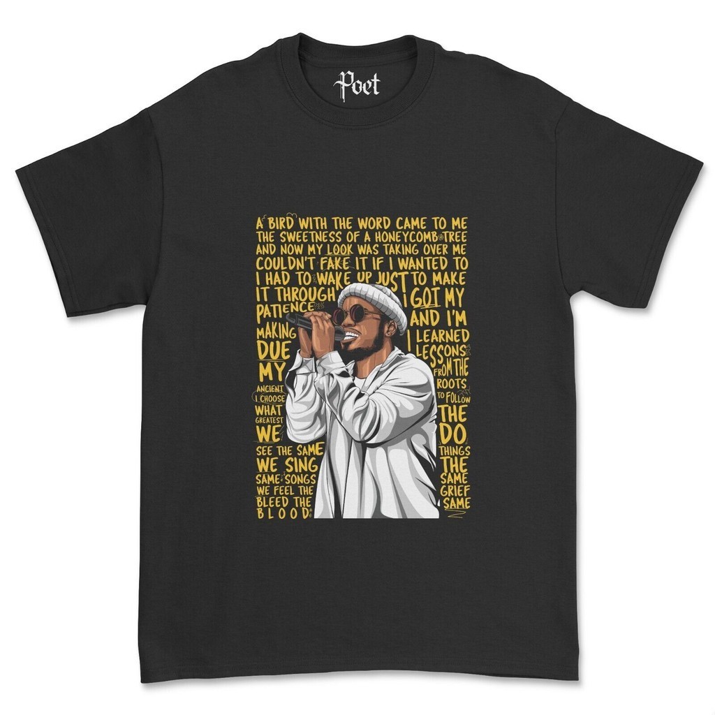 Áo thun Anderson Paak The Bird Lời bài hát Malibu Silk Sonic Anderson.Áo thun Paak