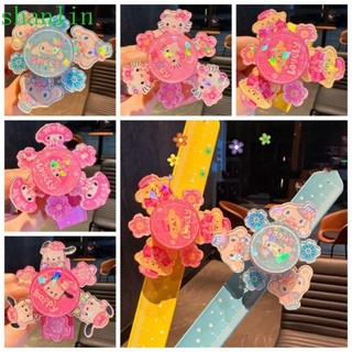 Đồ chơi vòng tay tát phát sáng SHANLIN, Đồ chơi vòng tròn bằng silicon Kuromi Kitty, Vòng đeo tay đồng hồ phát sáng Phát sáng trong bóng tối Laser phát sáng Đồ chơi vòng tay phát sáng Tiệc sinh nhật