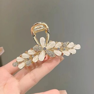  Mauropoli  Sẵn Sàng  Kẹp Tóc Hoa Thủy Tinh Kim Cương Giả Nữ Cao Cấp Cảm Giác Lấy Kẹp Lớn Tinh Tế Cá Mập Kẹp Sau Đầu Nửa Kẹp Tóc Mũ Đội Đầu 