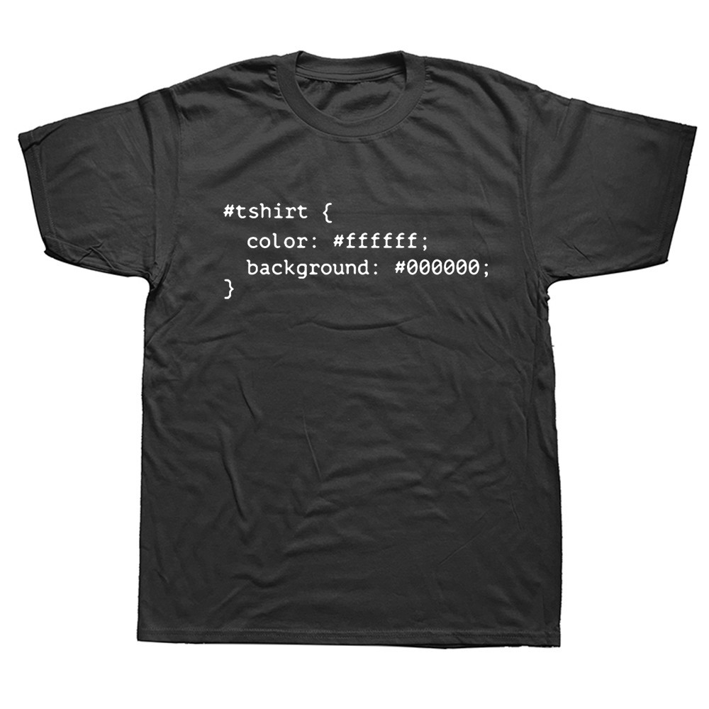 Ngộ nghĩnh HTML CSS Áo Sơ Mi Đồ Họa Cotton Tay Ngắn Nhà Phát Triển Trò Đùa Coder Lập Trình Viên Sarc
