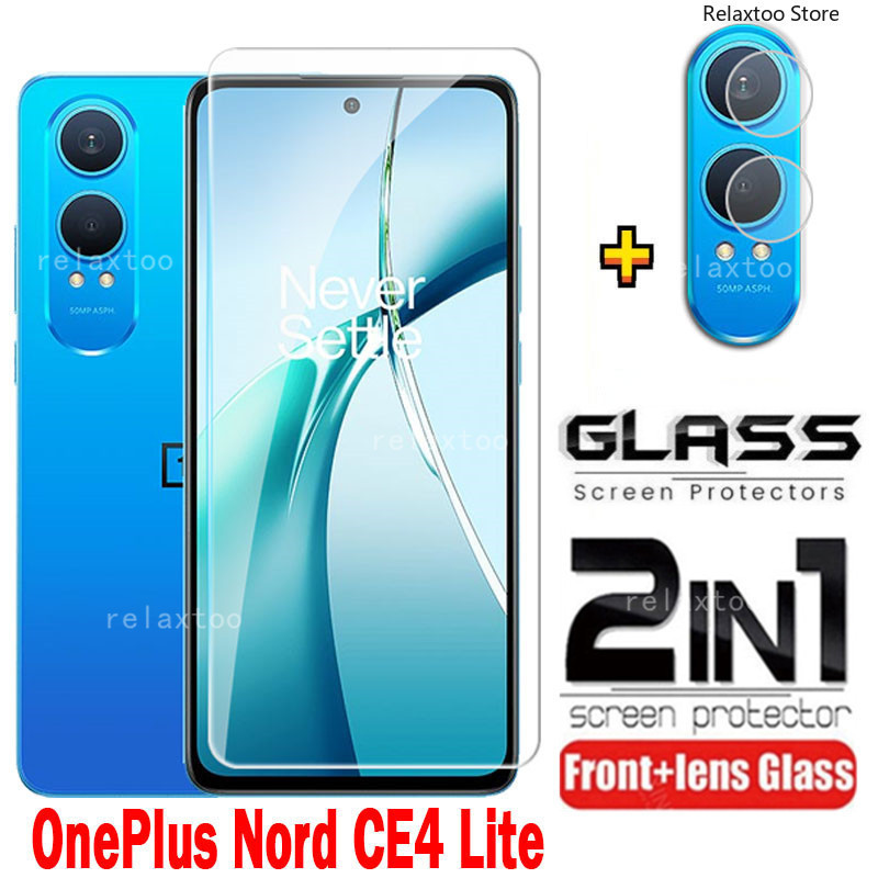 2IN1 Screen Protector For OnePlus Nord CE 4 Lite 4Lite CE4Lite 1+ Nord CE4 Lite NordCE4Lite 5G Trans