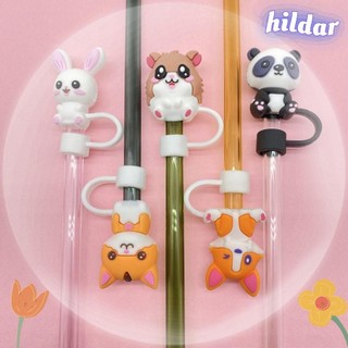 Mũ Rơm HILDAR, Vỏ Đầu Ống Hút 10 Mm Dễ Thương, Dòng Động Vật Nhỏ Kín Hơi Bắn Chống Bụi Cắm