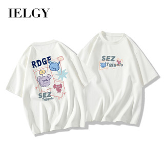 Áo thun Cotton IELGY dáng rộng in hình dễ thương dành cho nữ