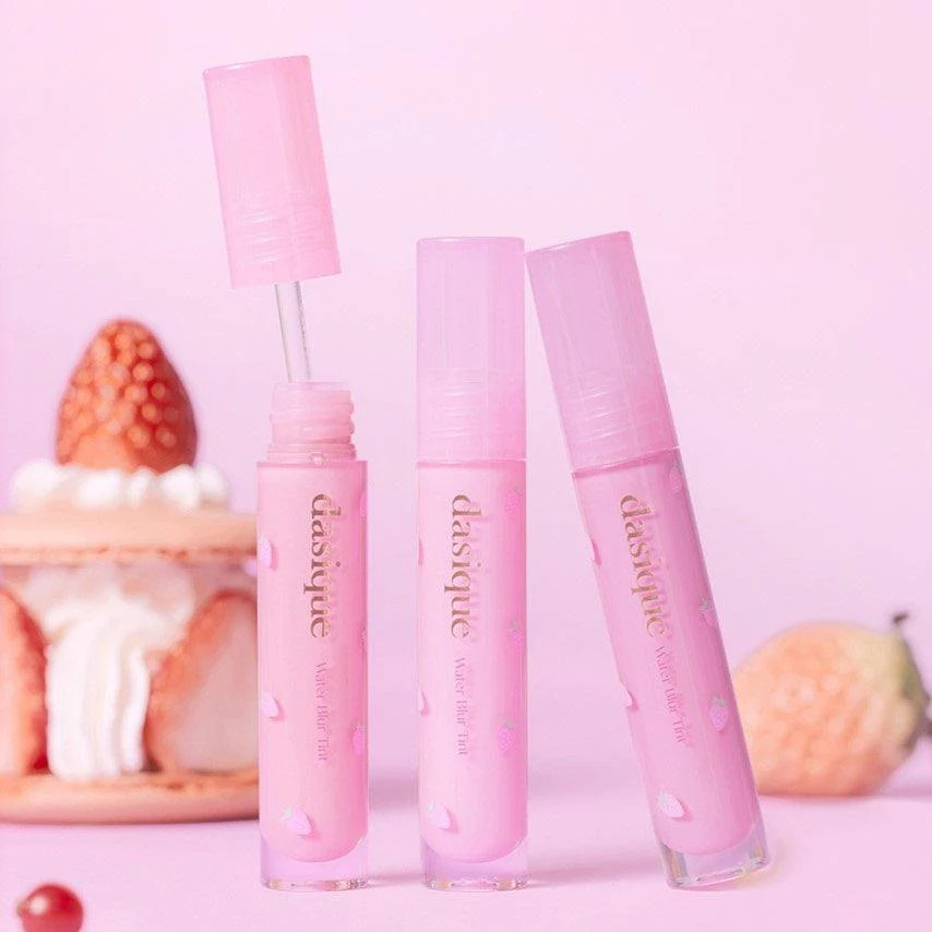 (màu 06- Berry)Son Tint Dưỡng Môi Mềm Mại Dasique Water Blur Tint