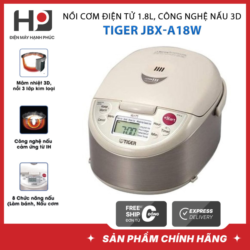 Nồi Cơm Cao Tần Tiger JKW-A18W 1.8L