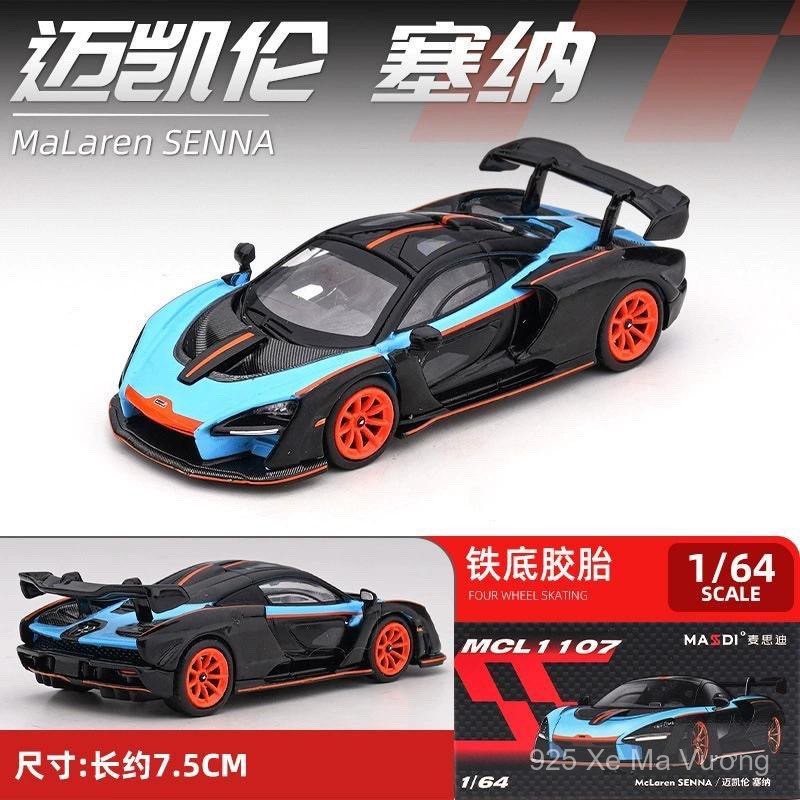 Mô hình xe ô tô McLaren Senna MASDI 1/64, xe mini hợp kim LGL7