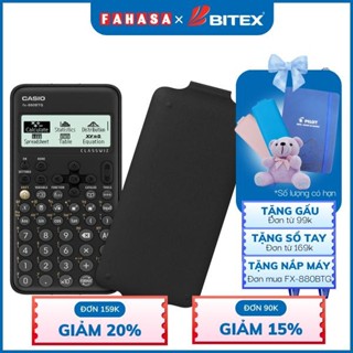 Bộ Máy Tính CASIO FX-880BTG - Màu Đen + 2 Bút Bi Pilot BP-1RT - Mực Xanh