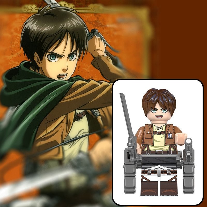 Mô Hình LEGO Tương Thích Mikasa/Eren/Levi - Đồ Chơi Lắp Ghép Anime Sáng Tạo & Sưu Tầm