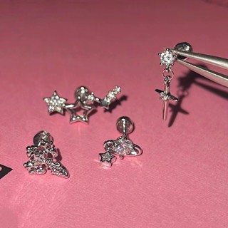 1 Chiếc Charm Hợp Kim Hình Học Mặt Dây Chuyền Bông Tai Xương Tai Nữ